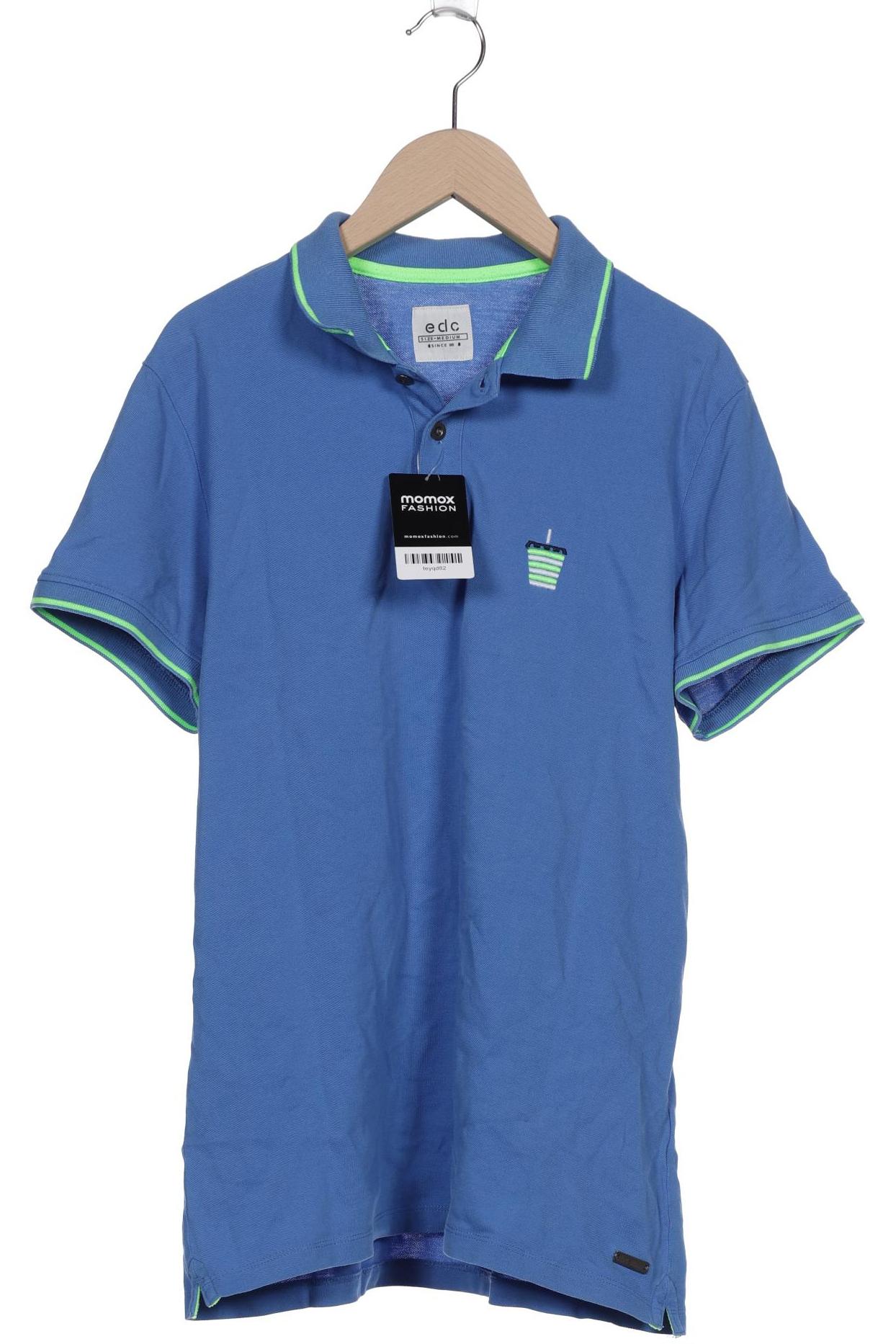 edc by Esprit Herren Poloshirt, blau, Gr. 48 von edc by esprit