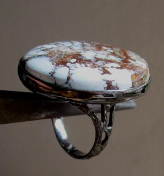 Imposanter Designerring -925Er Silber M Großem Türkis - Rg19 60 von edeldesign