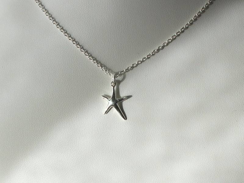 925 Silber Kette Mit Seestern Anhänger 17mm Aus Beach Feeling Maritim Strand Ozean Stern Energie Schönes Geschenk Kraft Fein Boho von edelfeinES