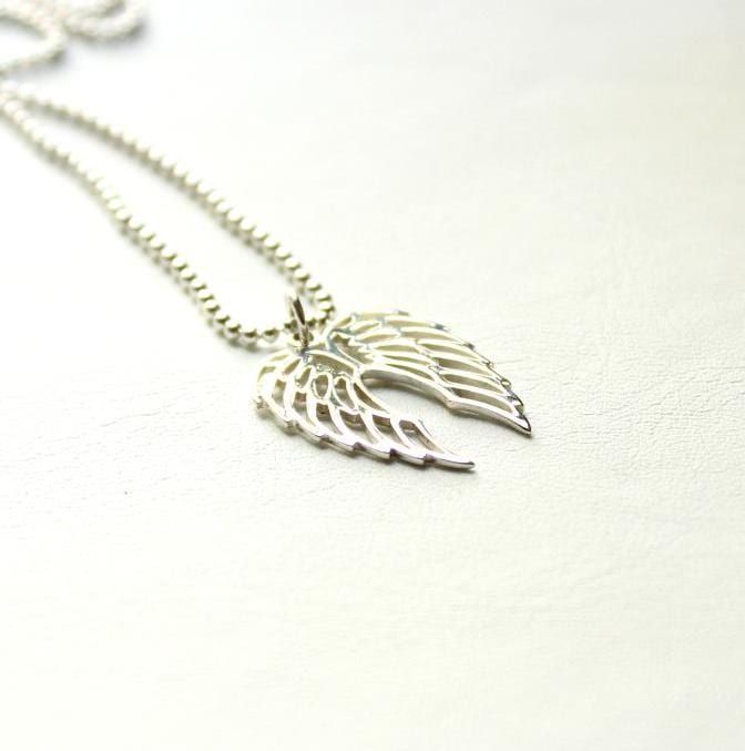 925 Silber Kugelkette Mit Flügel Paar 23mm Anhänger Aus Schutz Symbol Freiheit Unabhängigkeit Erinnerung Unisex Biker Geschenk Fein von edelfeinES