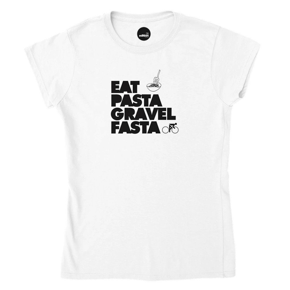 Classic Womens Crewneck T-Shirt | Eat Pasta Gravel Fasta von edition28