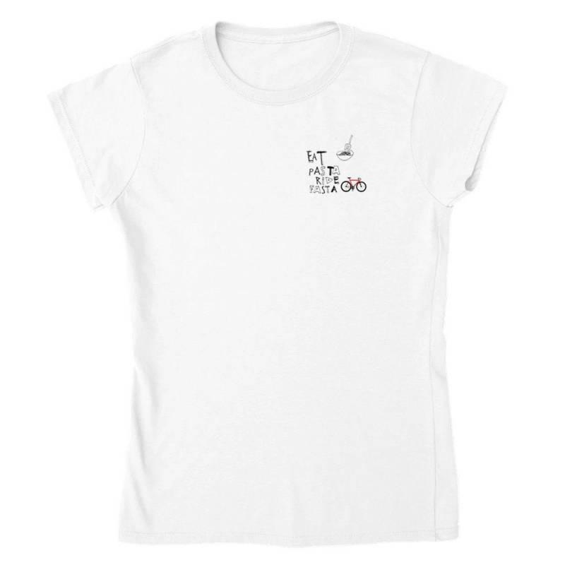 Classic Womens Crewneck T-Shirt | Eat Pasta Ride Fasta Classic Womens Crewneck T-Shirt | Eat Pasta Ride Fasta von edition28