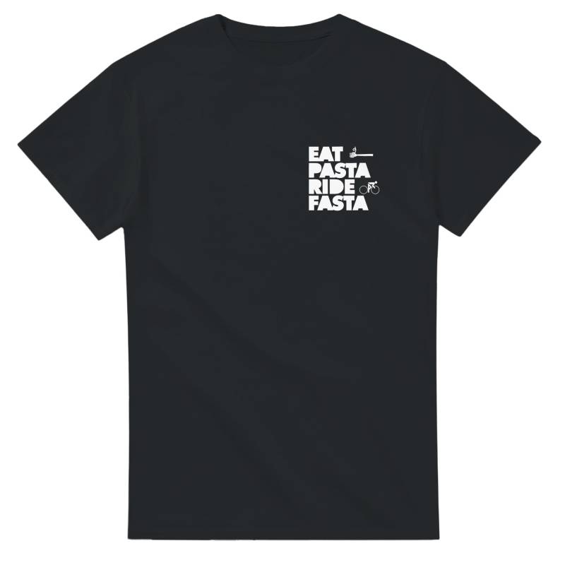 T-Shirt | Schwarz Unisex Eat Pasta Ride Fasta von edition28