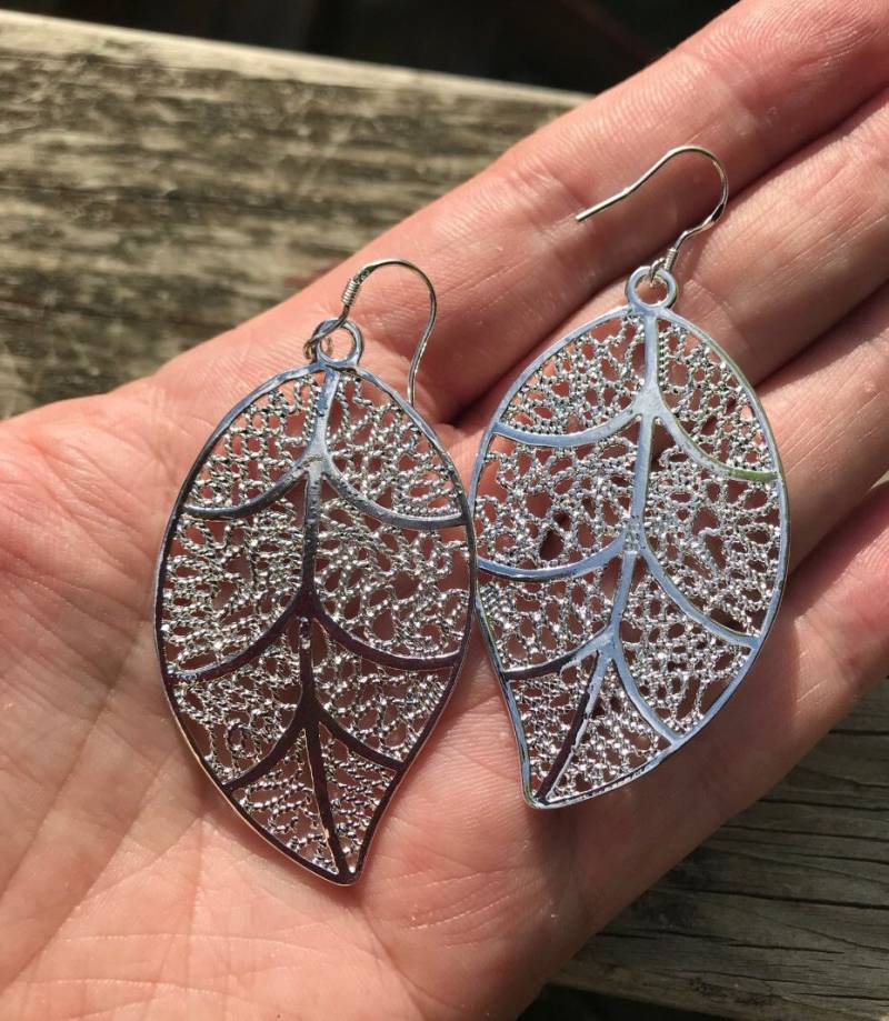 Sonderverkauf, Schöne Silber Blätter Ohrringe, 925 Vergoldet Sonderverkauf, Schöne Silber Blätter Ohrringe, 925 Vergoldet von edolena