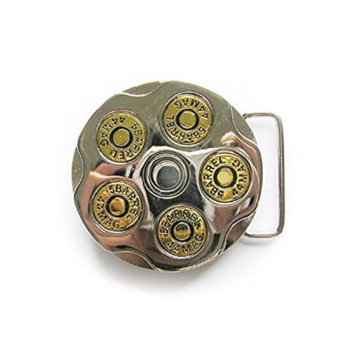 eeddoo® Gürtelschnalle - Patronen Spinner - Bullets - drehbar - Buckle (Buckle für Wechselgürtel für Damen und Herren | Belt Frauen Männer Oldschool Rockabilly Metall Gothic Wave Rock Biker Western) von eeddoo