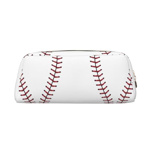 Federmäppchen aus Leder mit Baseball-Spitzendruck, elegante und praktische Tasche für Studenten, perfekt für Büro, Schule, gold, Einheitsgröße, Kosmetiktasche Federmäppchen aus Leder mit Baseball-Spitzendruck, elegante und praktische Tasche für Studenten, perfekt für Büro, Schule, gold, Einheitsgröße, Kosmetiktasche von eeprty