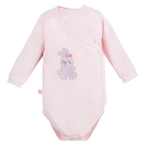 eevi Baby Body Langarm - Baumwolle Baby Clothes - Leichte Strampler für baby-jungen und Madchen - Schön Warmer Babybody - Einfaches Anlegen Baby Kleidung - Rosa - Size 62 von eevi