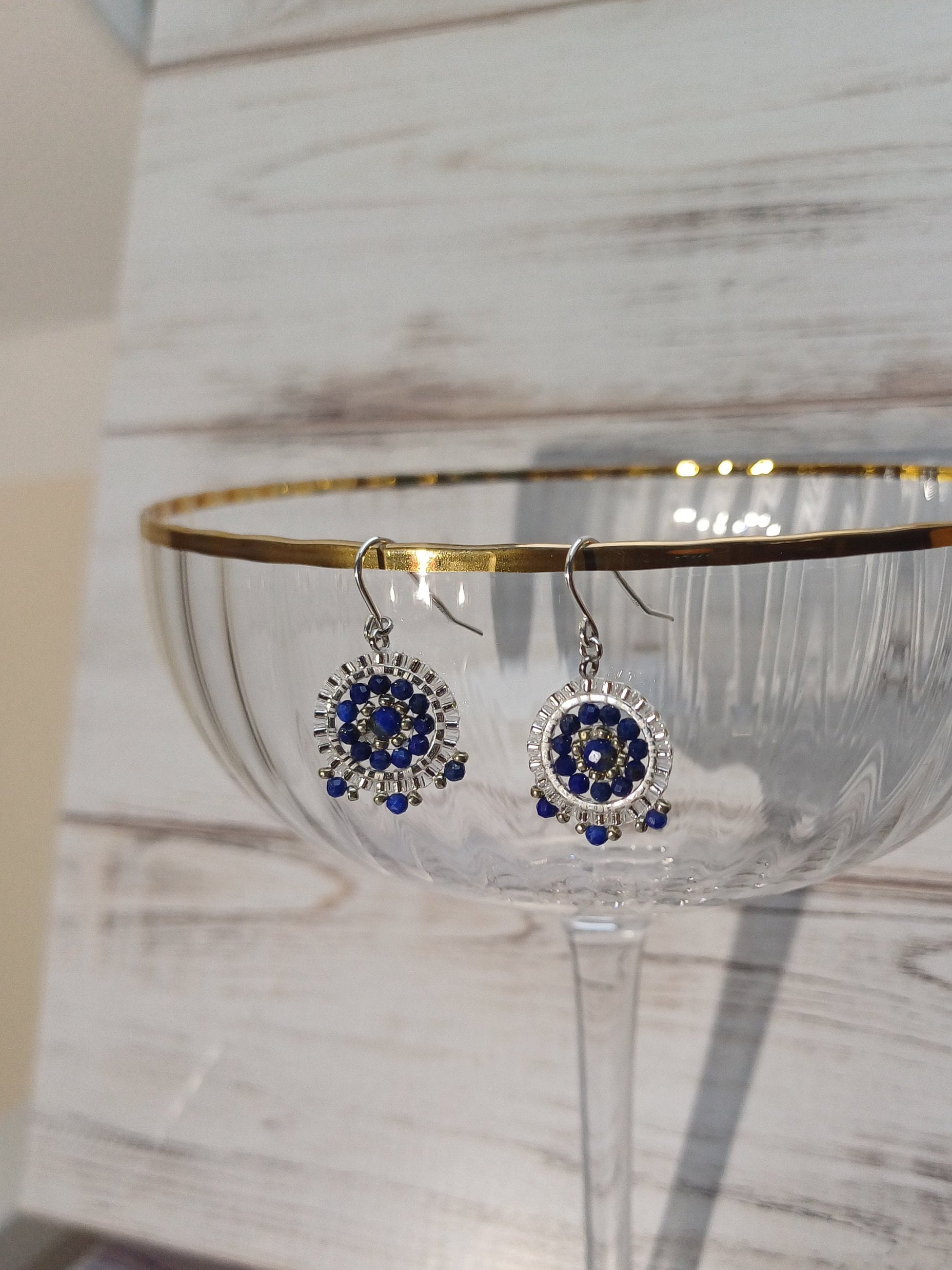 Ohrringe Kleiner Lapislazuli von efaladen