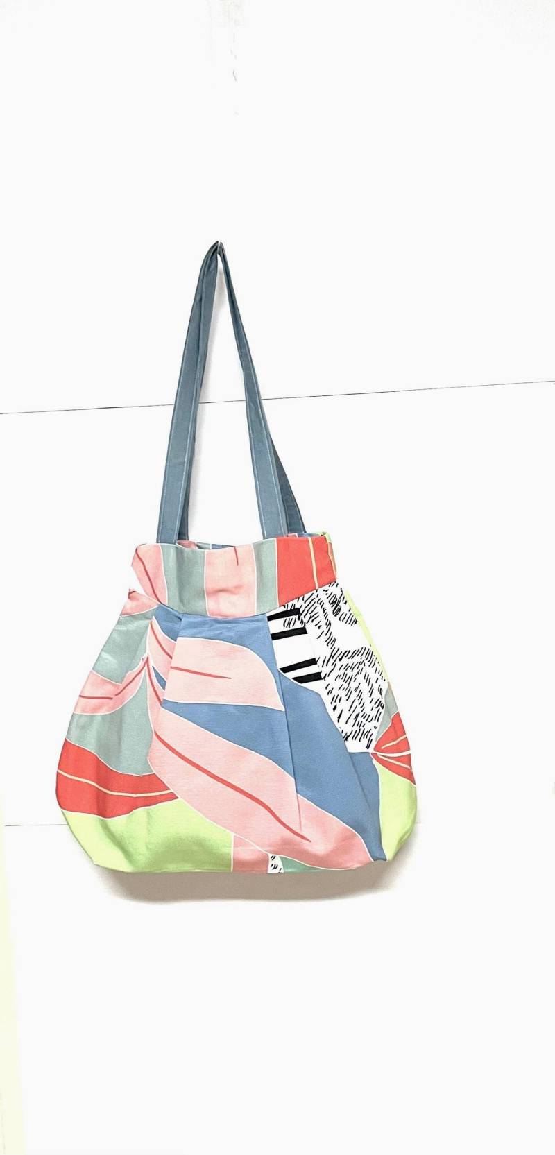 Bucket Bag, Tasche, Schultertasche, Blumen, Boho von efama