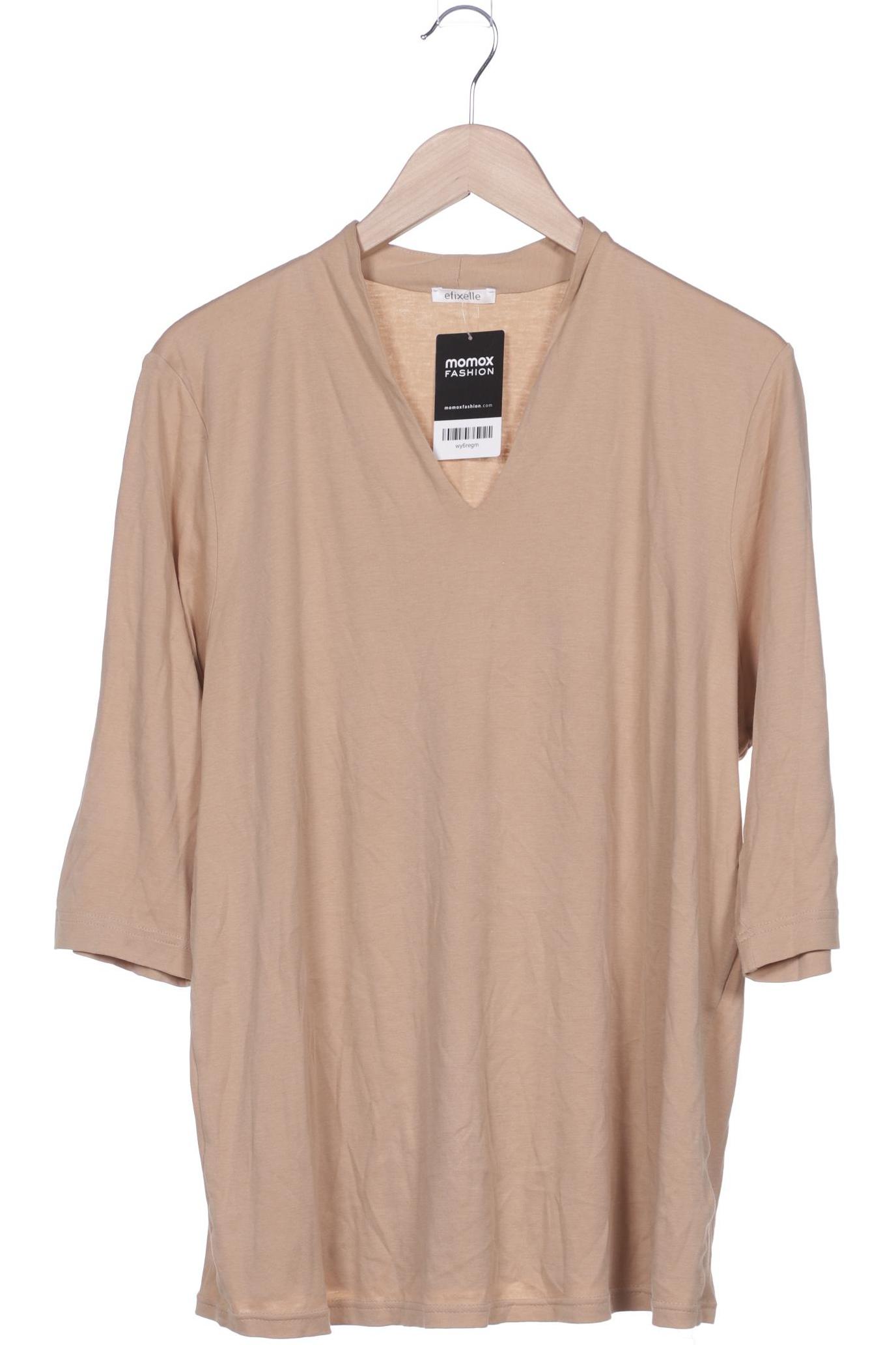 efixelle Damen Langarmshirt, beige von efixelle