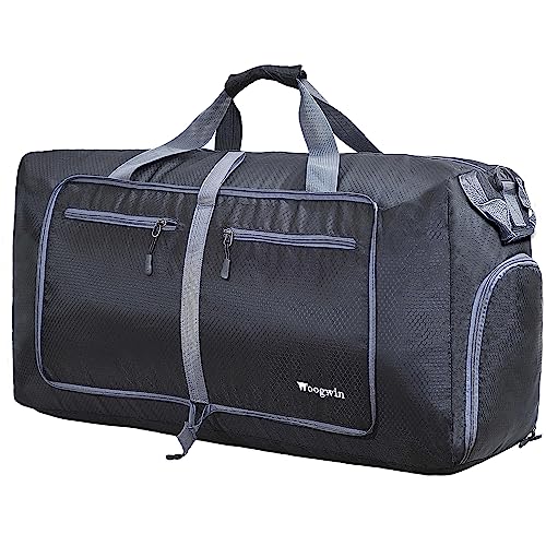 ehsbuy 100L Reisetasche Groß Faltbare Sporttasche Herren Damen mit Schuhfach Taschen Wasserdicht Saunatasche Travel Bag für Sports Urlaub Gym Übernachtung von ehsbuy