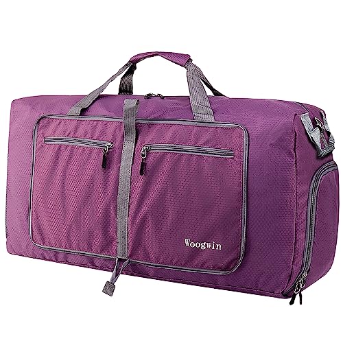 ehsbuy 100L Reisetasche Groß Faltbare Sporttasche Herren Damen mit Schuhfach Taschen Wasserdicht Saunatasche Travel Bag für Sports Urlaub Gym Übernachtung von ehsbuy