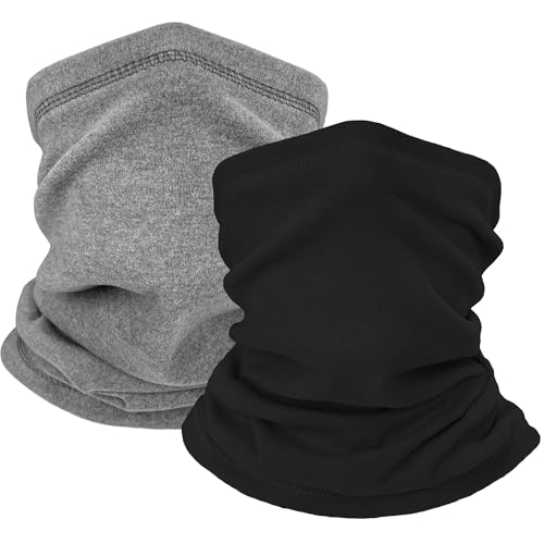 ehsbuy 2 Pack schlauchschal Herren Winter Halstuch Loop Schal Damen Warm Halstücher Thermische Fleece Halswärmer Motorrad Winddicht Ski Radfahren Laufen von ehsbuy