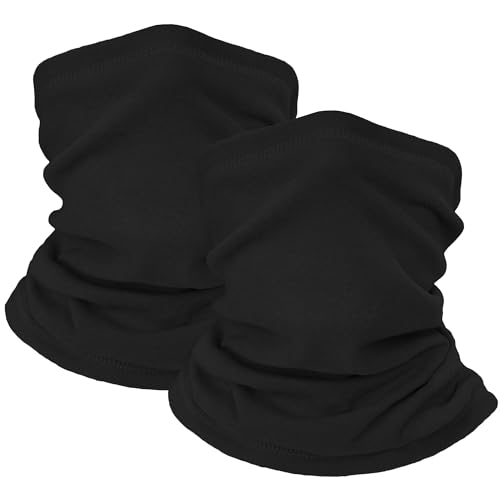 ehsbuy 2 Pack schlauchschal Herren Winter Halstuch Loop Schal Damen Warm Halstücher Thermische Fleece Halswärmer Motorrad Winddicht Ski Radfahren Laufen von ehsbuy