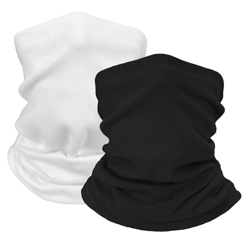 ehsbuy 2 Pack schlauchschal Herren Winter Halstuch Loop Schal Damen Warm Halstücher Thermische Fleece Halswärmer Motorrad Winddicht Ski Radfahren Laufen von ehsbuy