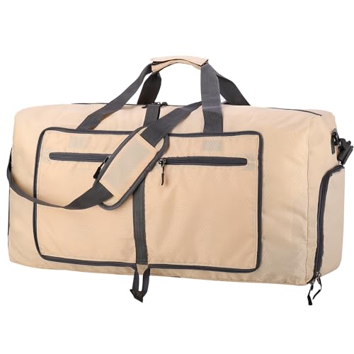 ehsbuy 60L Reisetasche Groß Faltbare Sporttasche Herren Damen mit Schuhfach Taschen Wasserdicht Saunatasche Travel Bag für Sports Urlaub Gym Übernachtung von ehsbuy