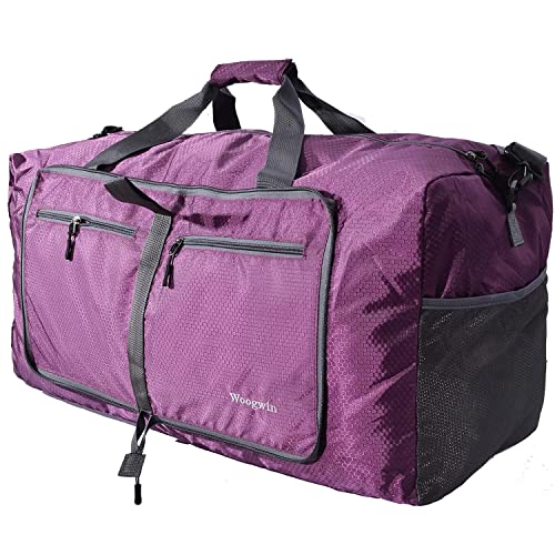 ehsbuy 60L Reisetasche Groß Faltbare Sporttasche Herren Damen mit Schuhfach Taschen Wasserdicht Saunatasche Travel Bag für Sports Urlaub Gym Übernachtung von ehsbuy