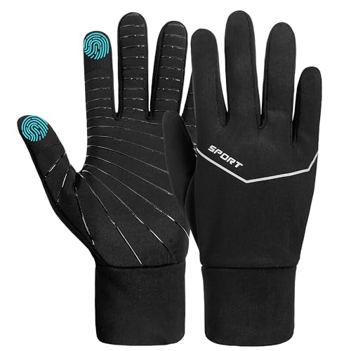 ehsbuy Fahrradhandschuhe Herren Damen Winterhandschuhe Wasserdicht​​ Warme Fleece Laufhandschuhe Touchscreen rutschfest Thermohandschuhe von ehsbuy