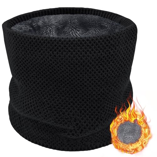 ehsbuy Schlauchschal Herren Ski Winter Halsschlauch Thermisch Fleece Loop Schal Neckwarmer Damen Halswärmer Kreisschlaufenschals für Radfahren Motorrad Sport von ehsbuy