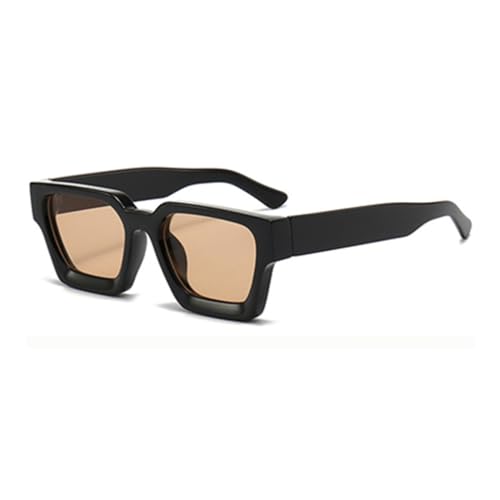 eiTurlutz Retro dicke rechteckige klobige Sonnenbrille für Damen Herren-Schwarz/Champagner eiTurlutz Retro dicke rechteckige klobige Sonnenbrille für Damen Herren-Schwarz/Champagner von eiTurlutz