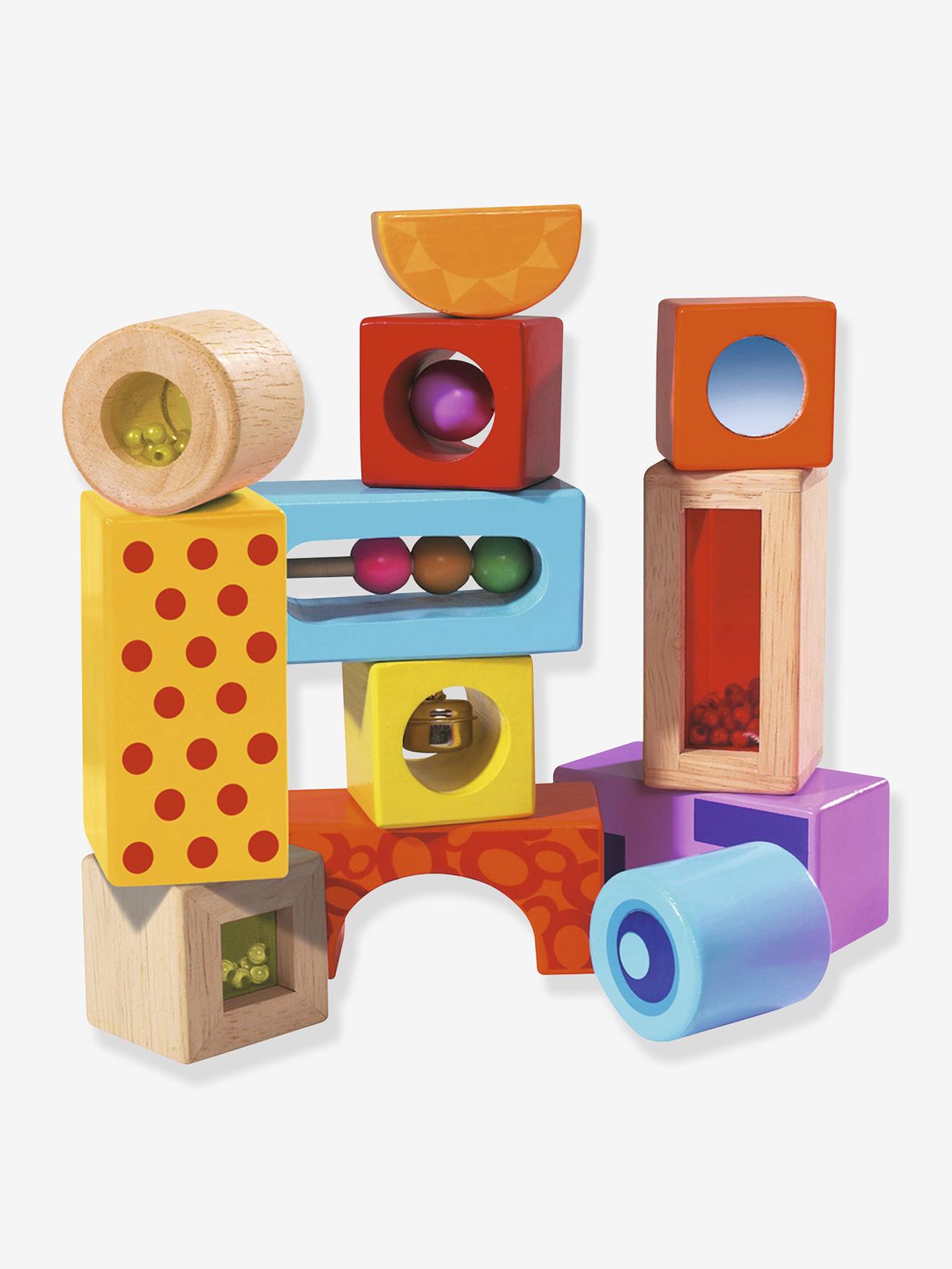 12 Baby Sound-Bausteine Eichhorn Color von eichhorn