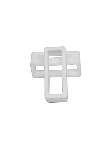 Schlaufe Weiß Lasche für Uhrenarmband in 14mm-24mm Ersatzschlaufe Gummi Silikon Kautschuk Halter Riemen Schnalle Schlaufen Laschen (18, weiß) von eigene Herstellung