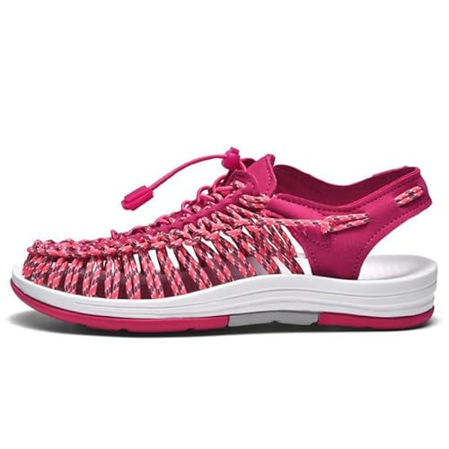 eimeinuosy Rope Sport Sandalen für Herren Sommer Fischerschuhe Herren Handgemachte gewebte Sandalen Schuhe Bequem & Leicht Cord Strandsandalen, Rose, 44 EU eimeinuosy Rope Sport Sandalen für Herren Sommer Fischerschuhe Herren Handgemachte gewebte Sandalen Schuhe Bequem & Leicht Cord Strandsandalen, Rose, 44 EU von eimeinuosy