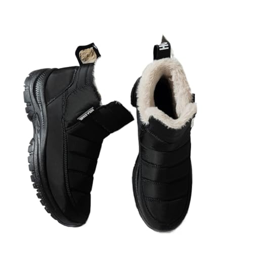 eimeinuosy Winter-Schneestiefel für Damen mit warmem Pelzfutter, wasserdicht, isoliert, leicht, bequem, für Wandern, Camping, Wandern, Schwarz , 36 EU eimeinuosy Winter-Schneestiefel für Damen mit warmem Pelzfutter, wasserdicht, isoliert, leicht, bequem, für Wandern, Camping, Wandern, Schwarz , 36 EU von eimeinuosy