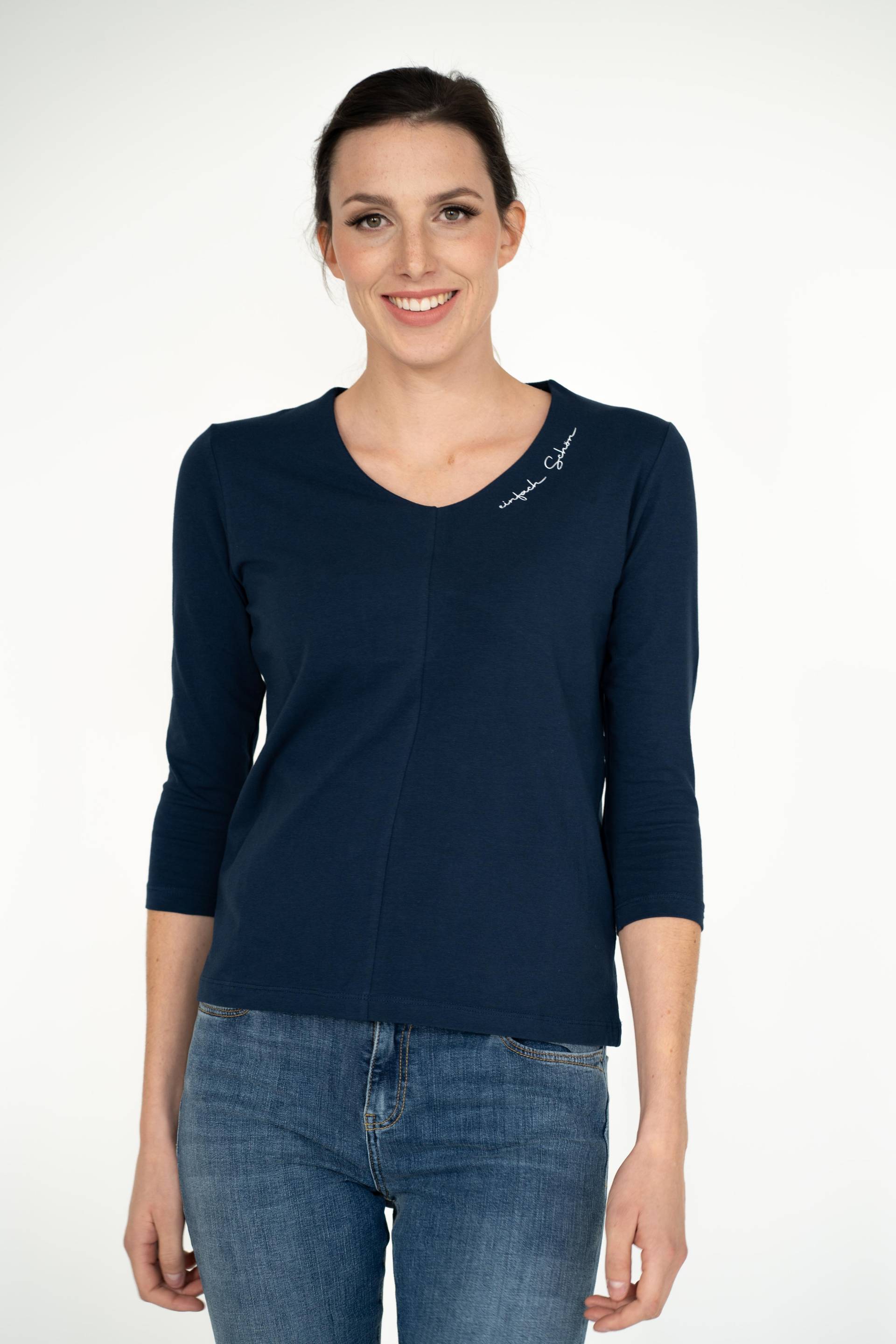 einfach Schön 3/4 Arm Shirt Ramona marine von einfach Schön