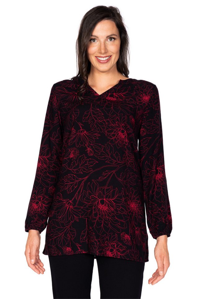 einfach Schön Tunika Mireya schwarz-rot von einfach Schön