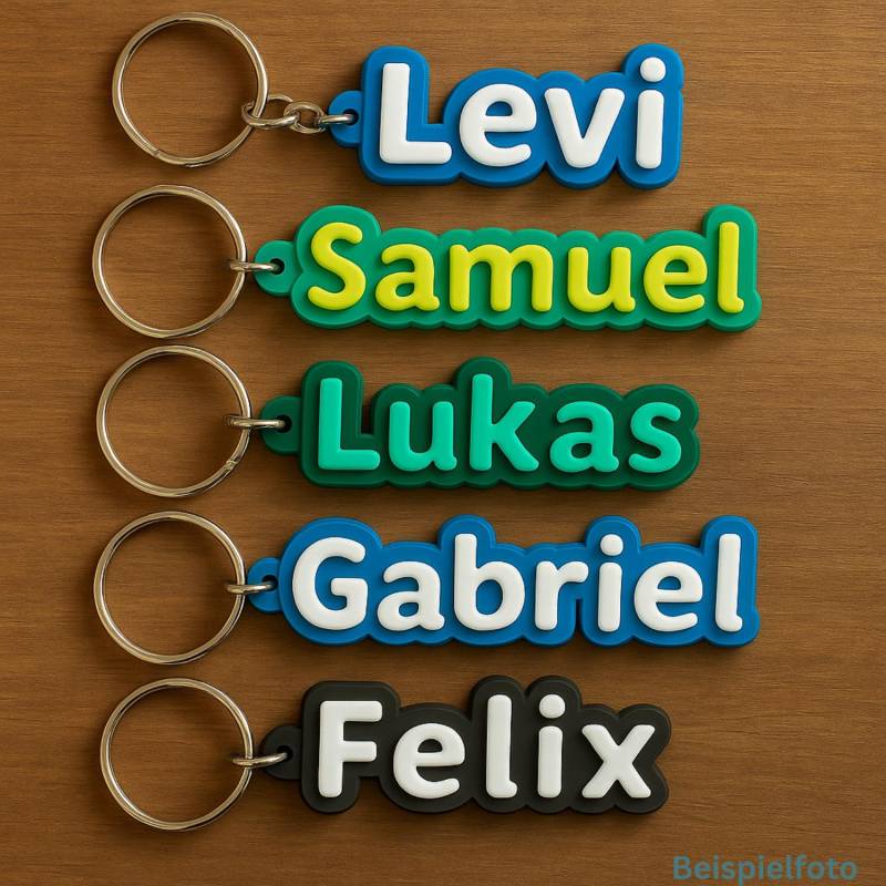 Personalisierter Schlüsselanhänger Mit Namen | 3D-Druck Custom Name Tag Geschenk Für Kinder & Erwachsene Bunt Und Einzigartig von einfachness