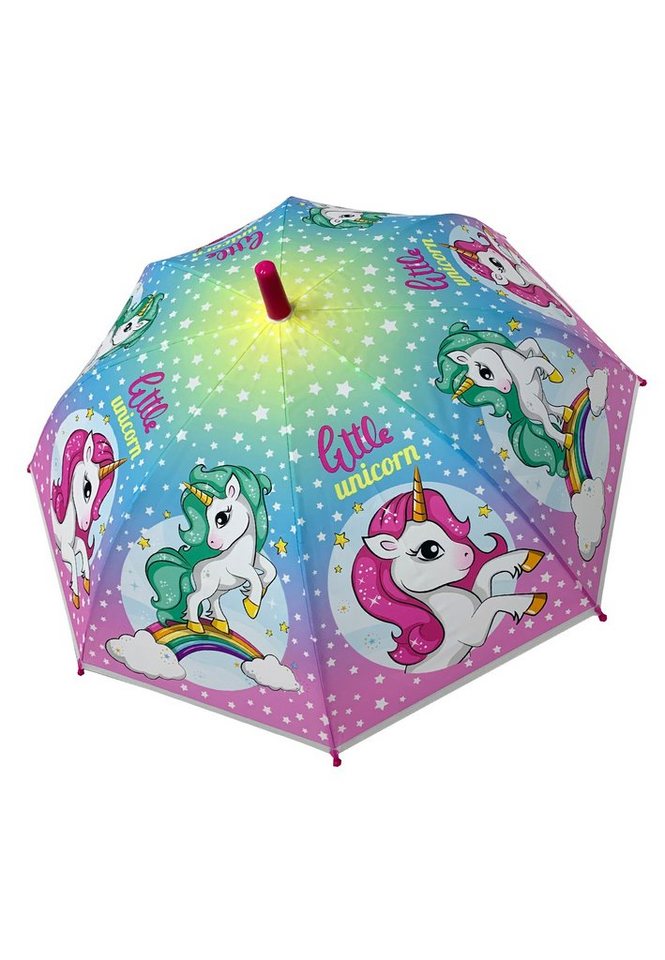 einhorn Stockregenschirm Kinder Mädchen Regenschirm Stock-Schirm Kuppelschirm von einhorn