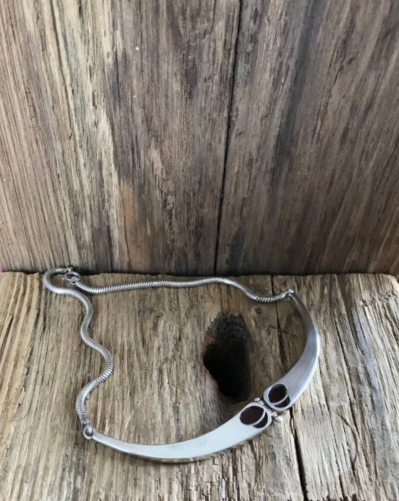 Silbercollier Mit Karneol von einzigartigschoenes