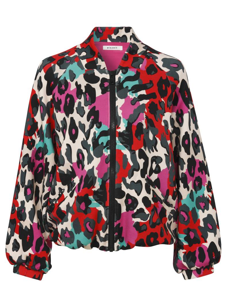 eiszeit - Jacke Stehkragen 1/1 Arm Zipper Druck raspery multicolor - Gr. - 48 von eiszeit