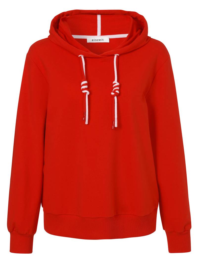 eiszeit - Sweatshirt Kapuze 1/1 Arm crimson red / blush - Gr. - 42 von eiszeit