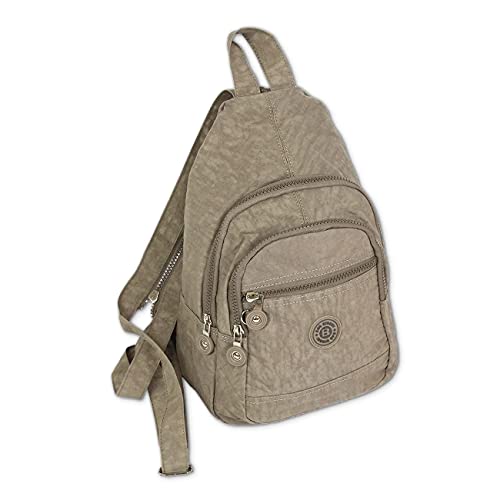 ekavale Leichter Mini Rucksack für Damen Mädchen Jungen sportlicher Daypack für Freizeit Fahrrad Sport Wandern Reise 6 Farben (Stone) von ekavale