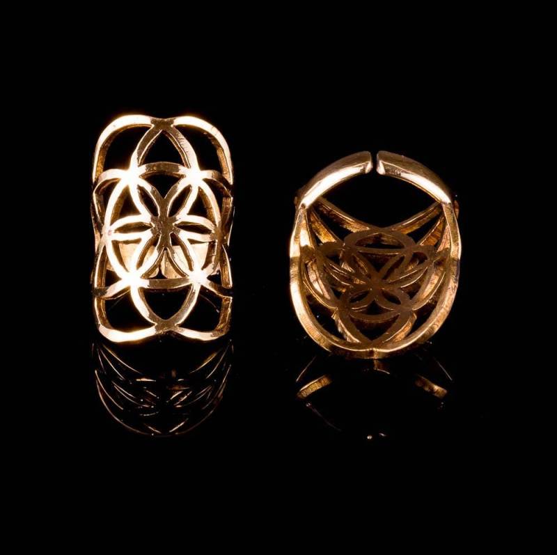 Samen Des Lebens Dreadperle Goldener Rasta Haarreif von ekekocrafts