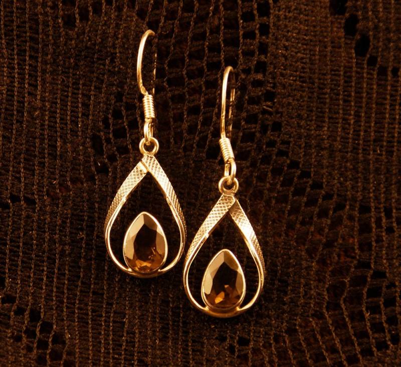 Silber Ohrringe Mit Edelstein Inlay Teardrop Karneol Onyx Rosenquarz Rauchtopas Geburtsstein Heilsteine Elegant Se02 von ekekocrafts