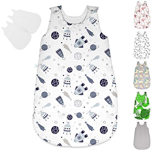 Baby Schlafsack ohne Ärmel Kinder Schlafsack Baumwolle Ganzjahres Babyschlafsack Handgemacht aus Zertifizierte Materialien 100% Baumwolle ekmTRADE (39) von ekm trade