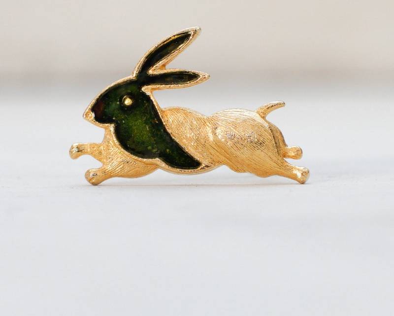 Kleine Hase Versilbert Pin in Messing-Clip Kleine Hase Versilbert Pin in Messing-Clip von elOlvido