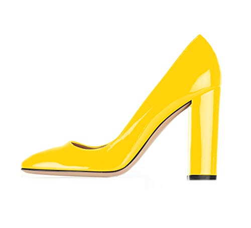 elashe Damen Absatzschuhe mit Blockabsatz Damen Blockabsatz Pumps Bequeme Blockabsatz Schuhe Gelb EU37 elashe Damen Absatzschuhe mit Blockabsatz Damen Blockabsatz Pumps Bequeme Blockabsatz Schuhe Gelb EU37 von elashe