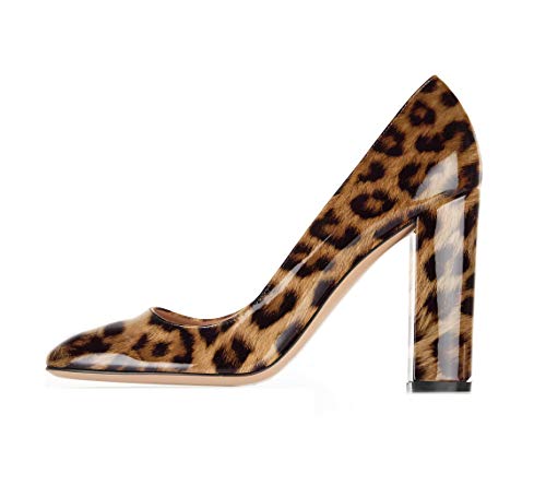 elashe Damen Absatzschuhe mit Blockabsatz Damen Blockabsatz Pumps Bequeme Blockabsatz Schuhe Leopard EU40 elashe Damen Absatzschuhe mit Blockabsatz Damen Blockabsatz Pumps Bequeme Blockabsatz Schuhe Leopard EU40 von elashe