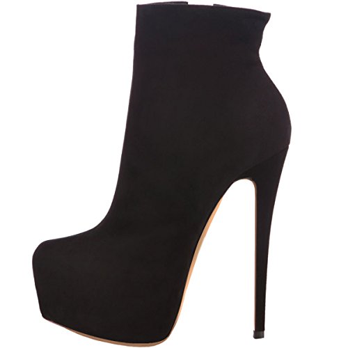 elashe Damen Klassische Stiefeletten Damenschuhe Schlupfstiefel Pump High Heels Ital-Design Stiefeletten Schwarz EU37 elashe Damen Klassische Stiefeletten Damenschuhe Schlupfstiefel Pump High Heels Ital-Design Stiefeletten Schwarz EU37 von elashe