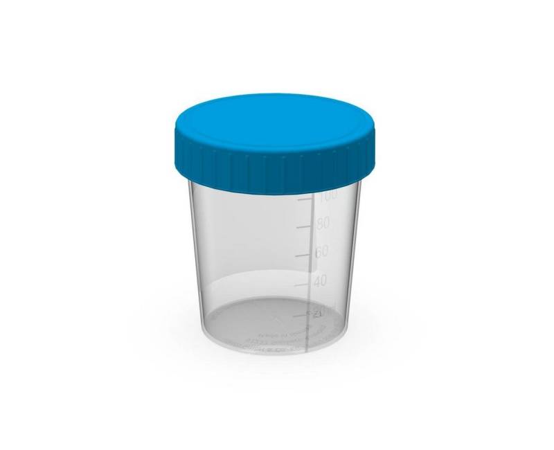 elasto Erste-Hilfe-Set Sammelbecher Gurgeltest transparent/hellblau (antibakteriell) von elasto