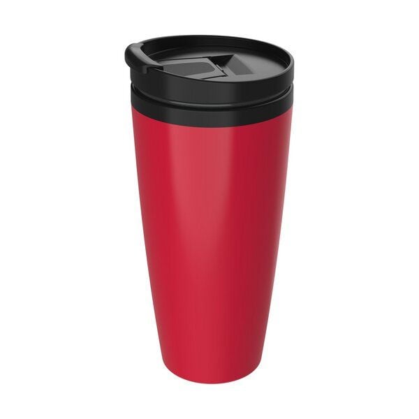 elasto Kaffeebecher to go - Thermobecher auslaufsicher mit Klappdeckel von elasto