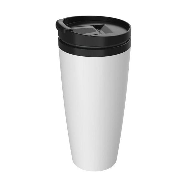 elasto Kaffeebecher to go - Thermobecher auslaufsicher mit Klappdeckel von elasto