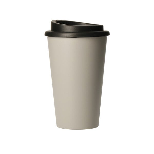 elasto Kaffeebecher to go - doppelwandig 350ml aus 100% recyclebarem Bio-Kunststoff von elasto