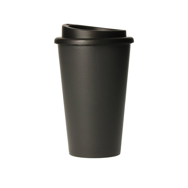 elasto Kaffeebecher to go - doppelwandig 350ml aus 100% recyclebarem Bio-Kunststoff von elasto