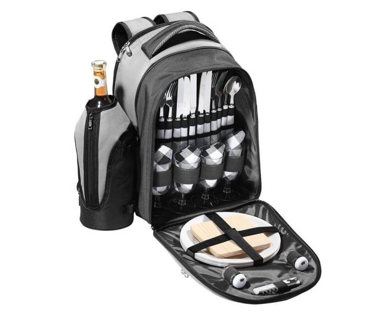 elasto Rucksack Rucksack "Picknick Deluxe" schwarz/grau von elasto