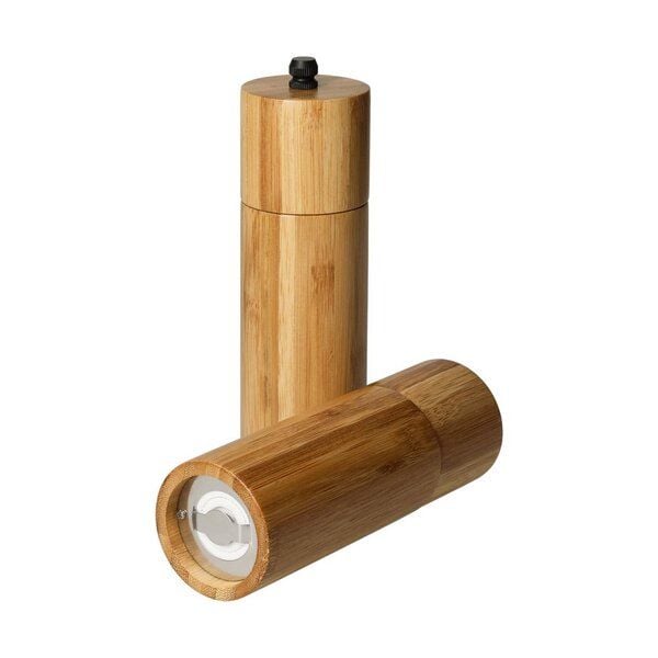 elasto Salz- und Pfeffermühlen-Set "Grind" aus Bambus - Perfekt zum Kochen von elasto